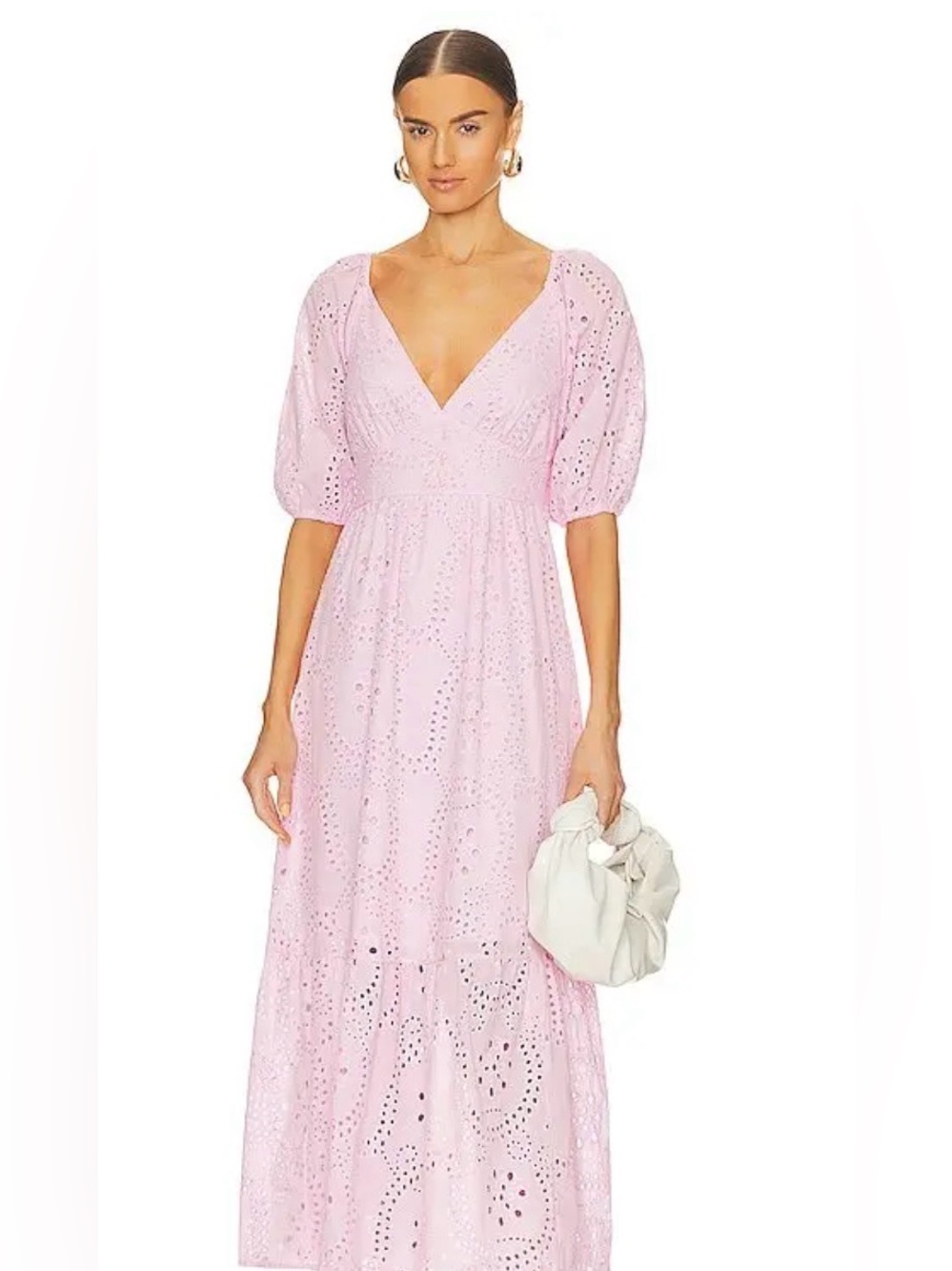 Sanctuary Eyelet V-Neck Maxi Dress NWT